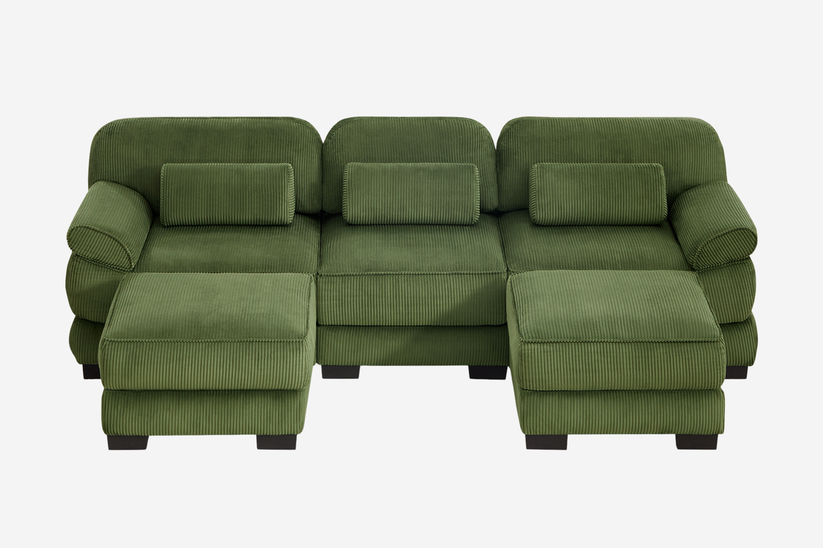 MASON 104" 3-Seater Sofa 2 with Ottomans