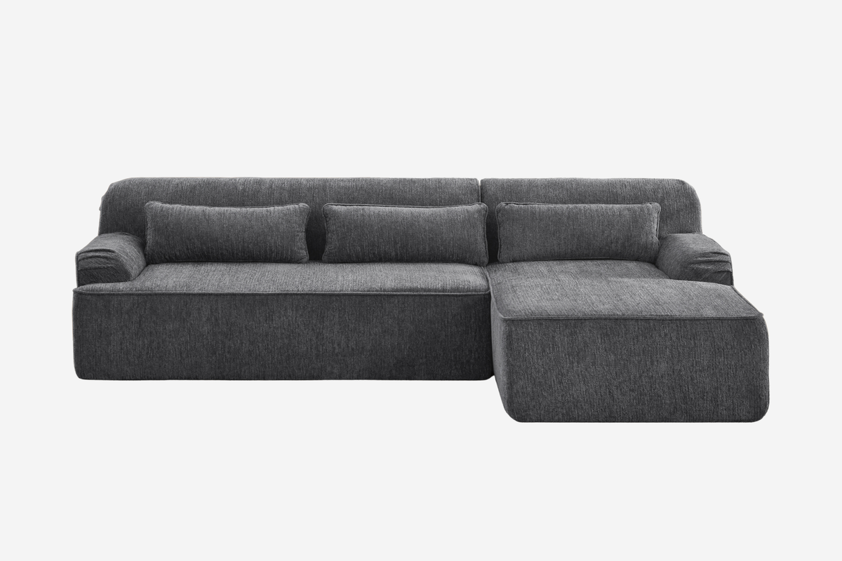 ZELAR 102" Chenille Right Chaise Sofa