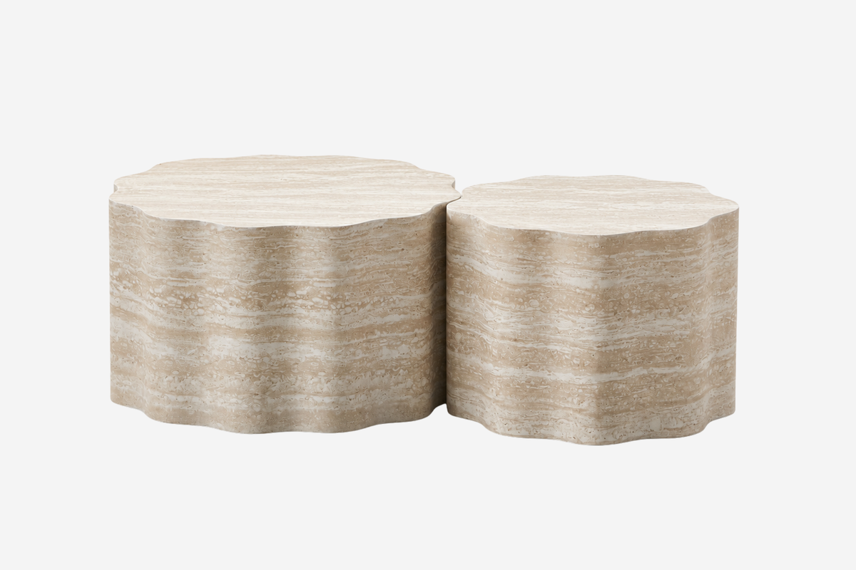 AURZEN 26" Round Nesting Coffee Table