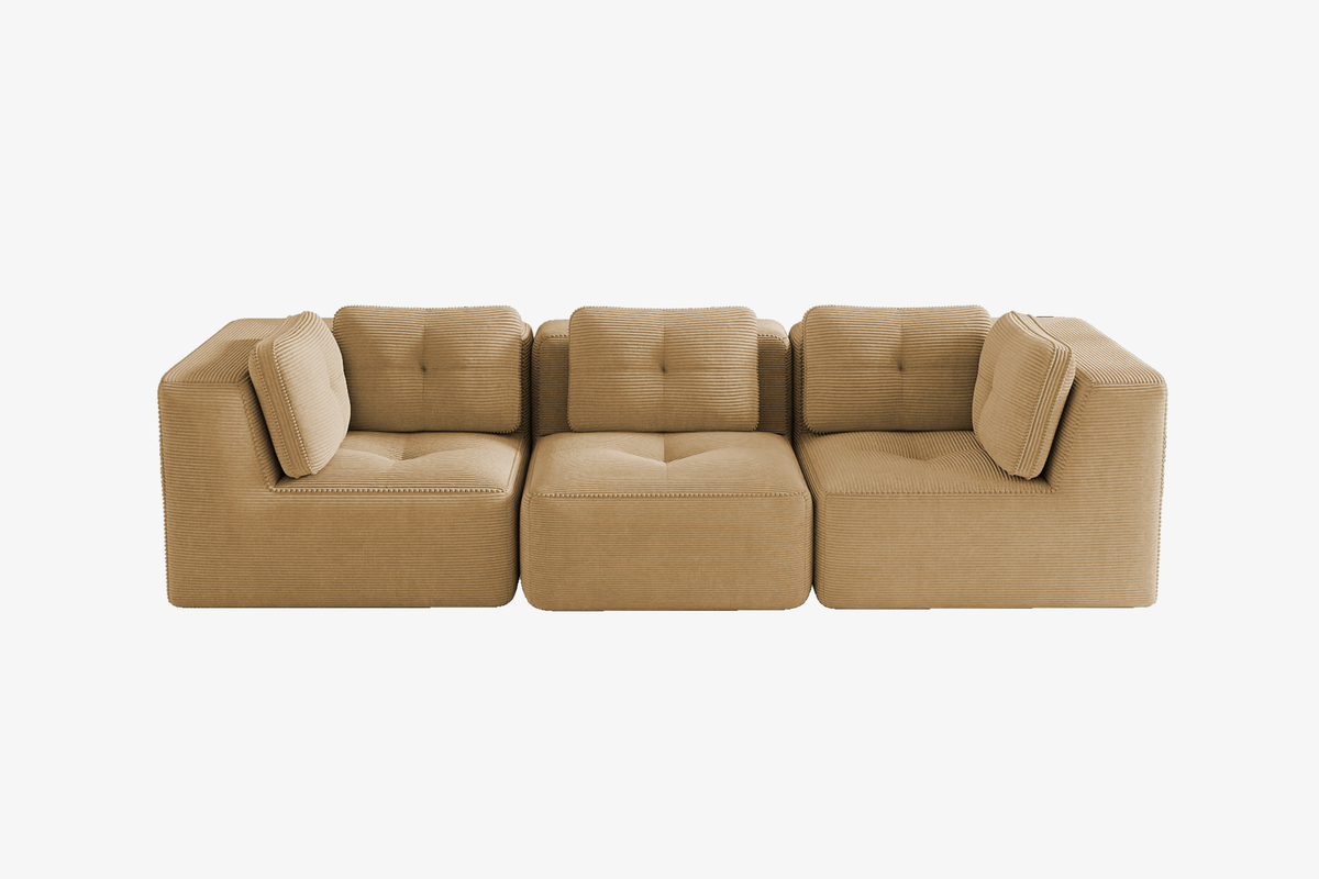 CORDELIA 116" 3-Seater High Armrest Sofa