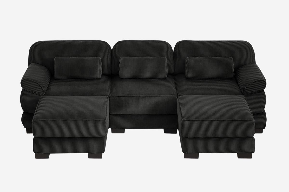 MASON 104" 3-Seater Sofa 2 with Ottomans