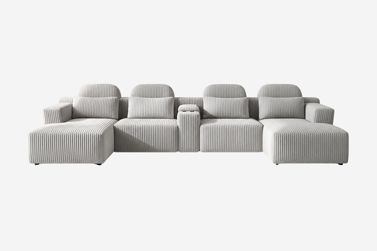 GAVENIX 145" 6-Seater Chaise Sofa