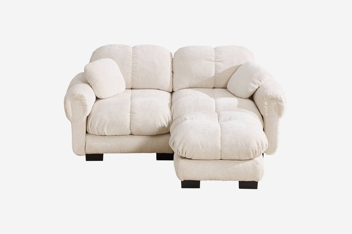 PRINCE 76" Loveseat With 1 Ottoman