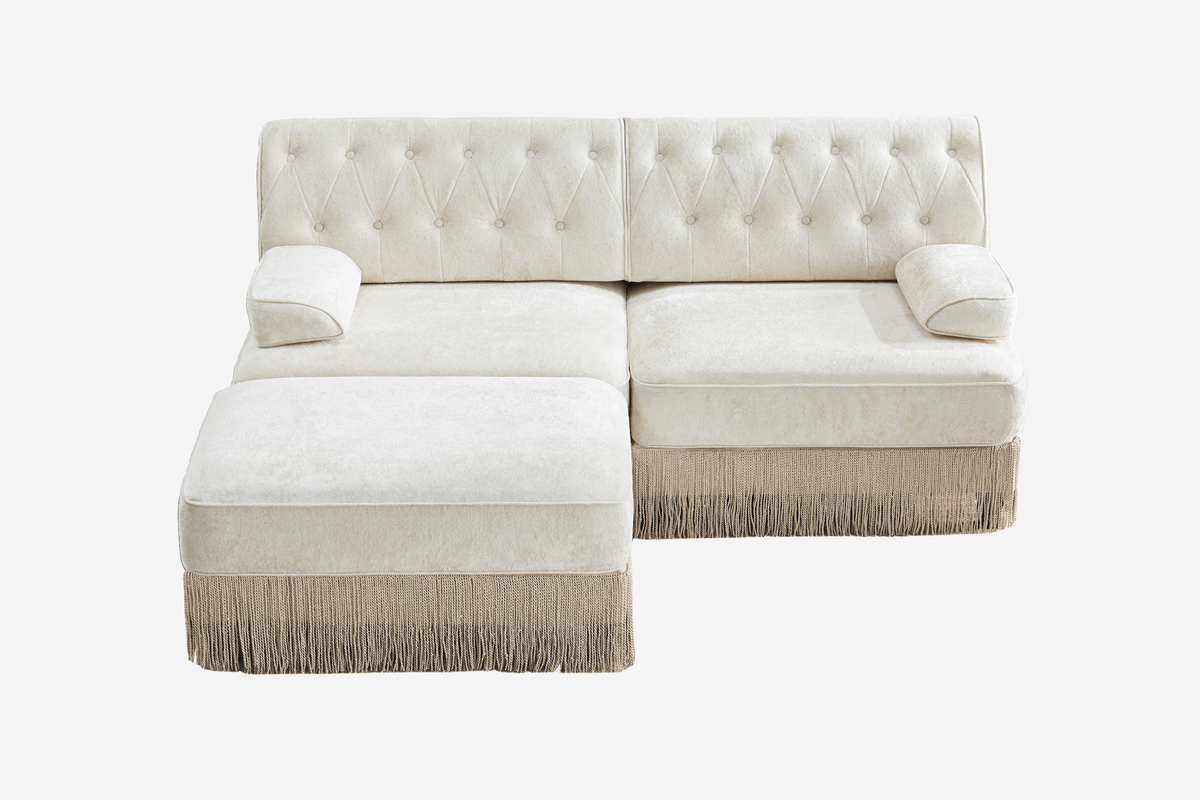 ELIZA 76" Loveseat Sofa With 1 Ottoman