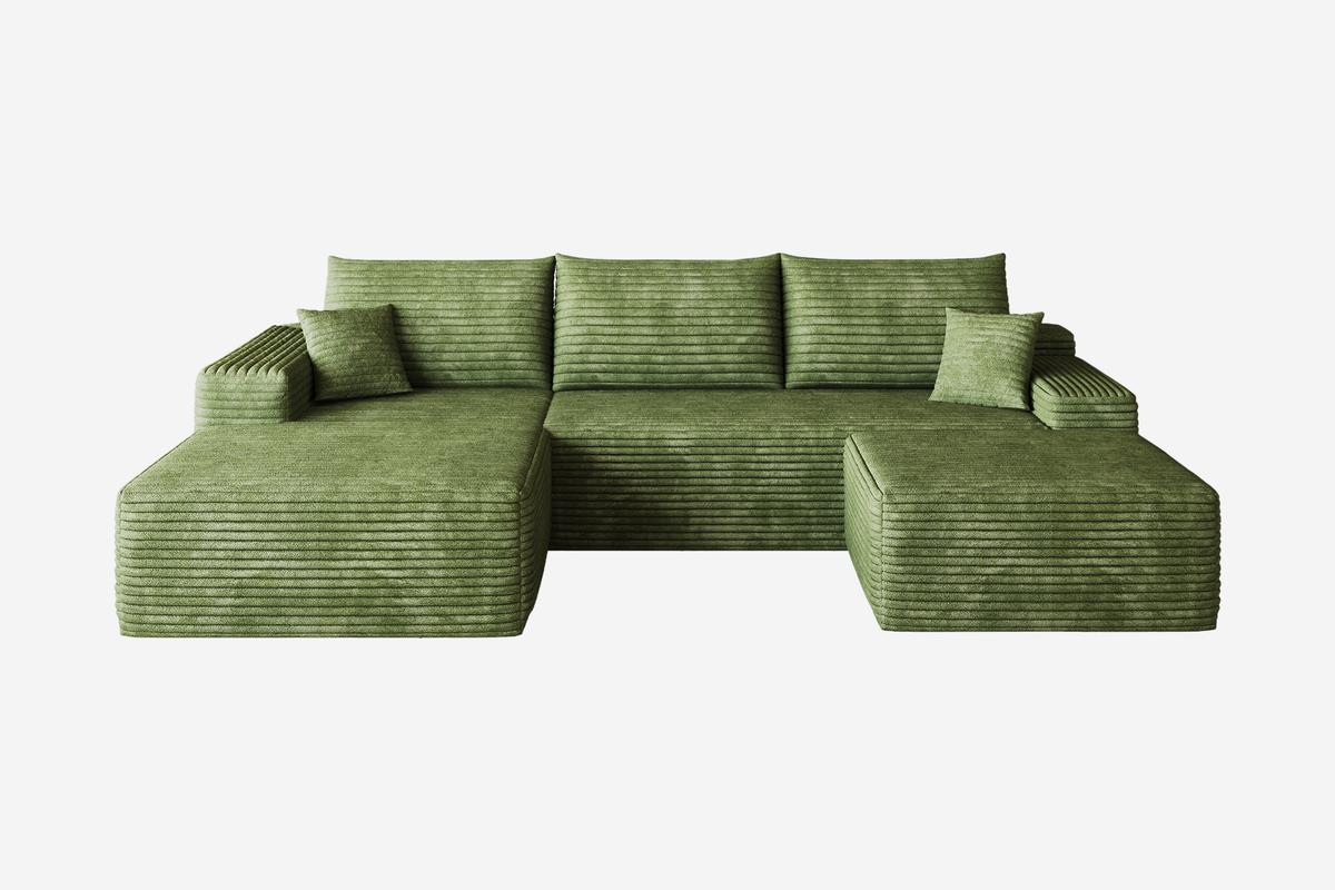 ORVITEX 107" Left Chaise Sofa with 1 Ottoman