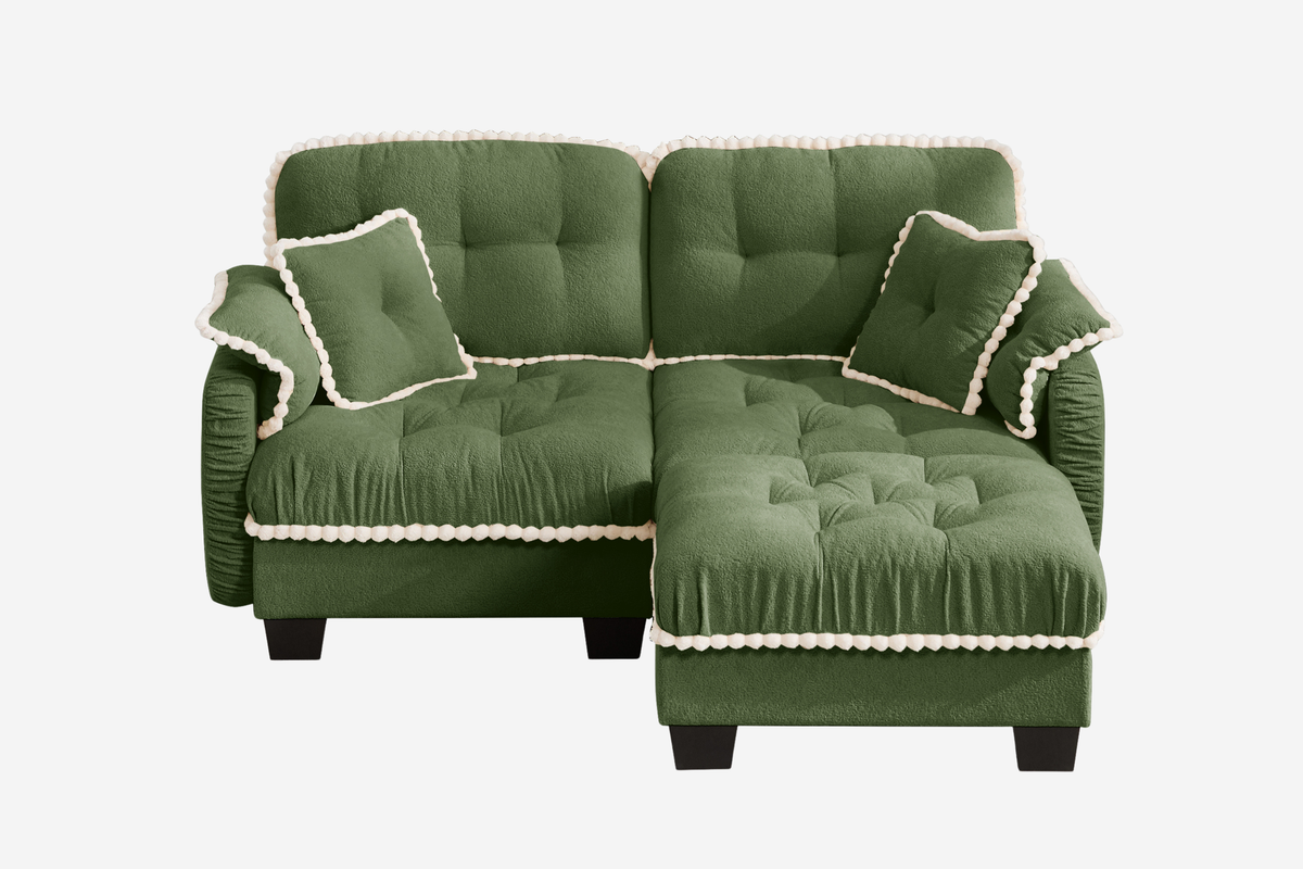 SANDRA 70" Loveseat With 1 Ottoman