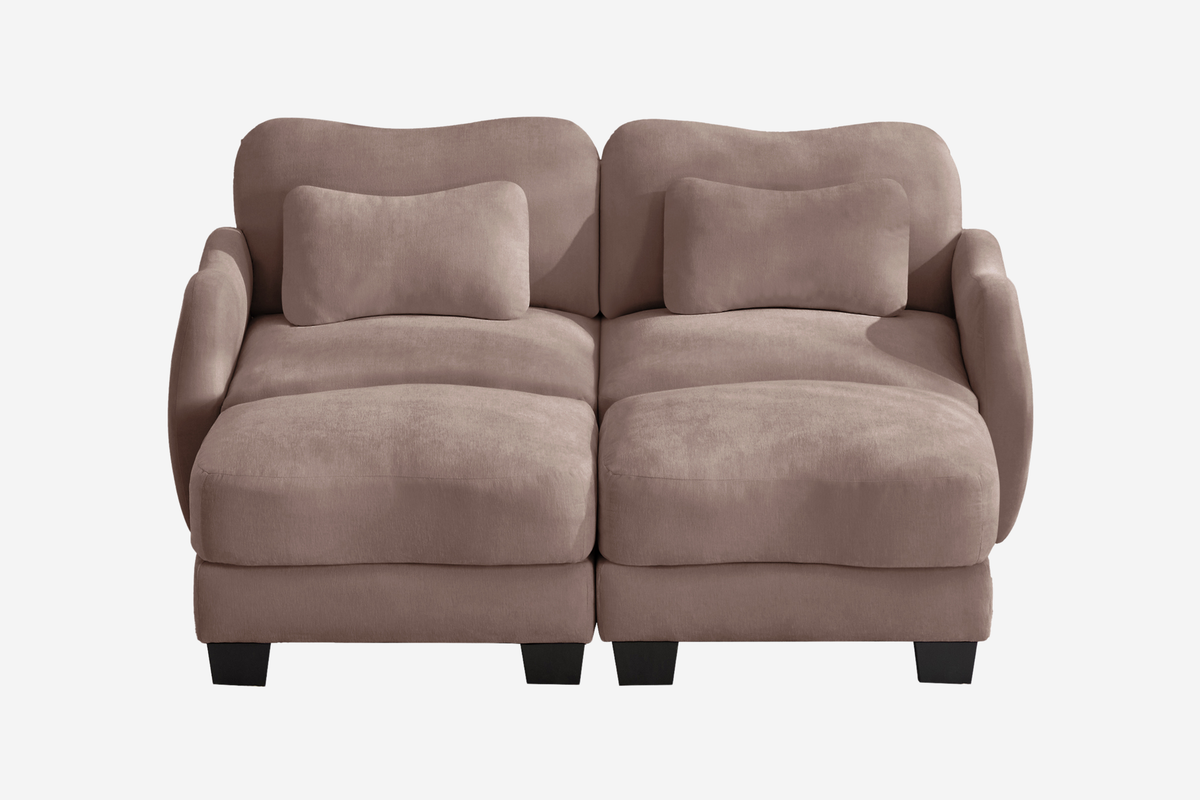 WAVE 81" Loveseat Sofa With 2 Ottomans