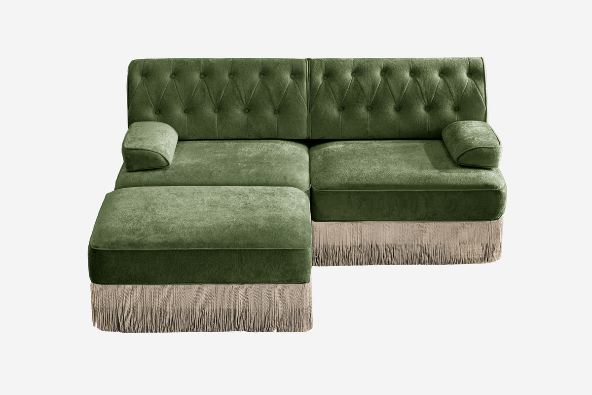 ELIZA 76" Loveseat Sofa With 1 Ottoman