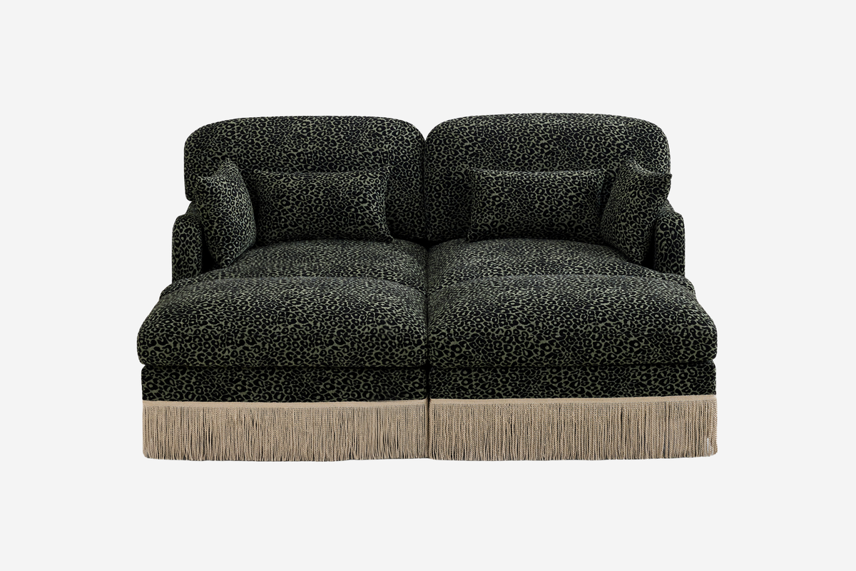 ORLAVO 69" Loveseat With 2 Ottomans