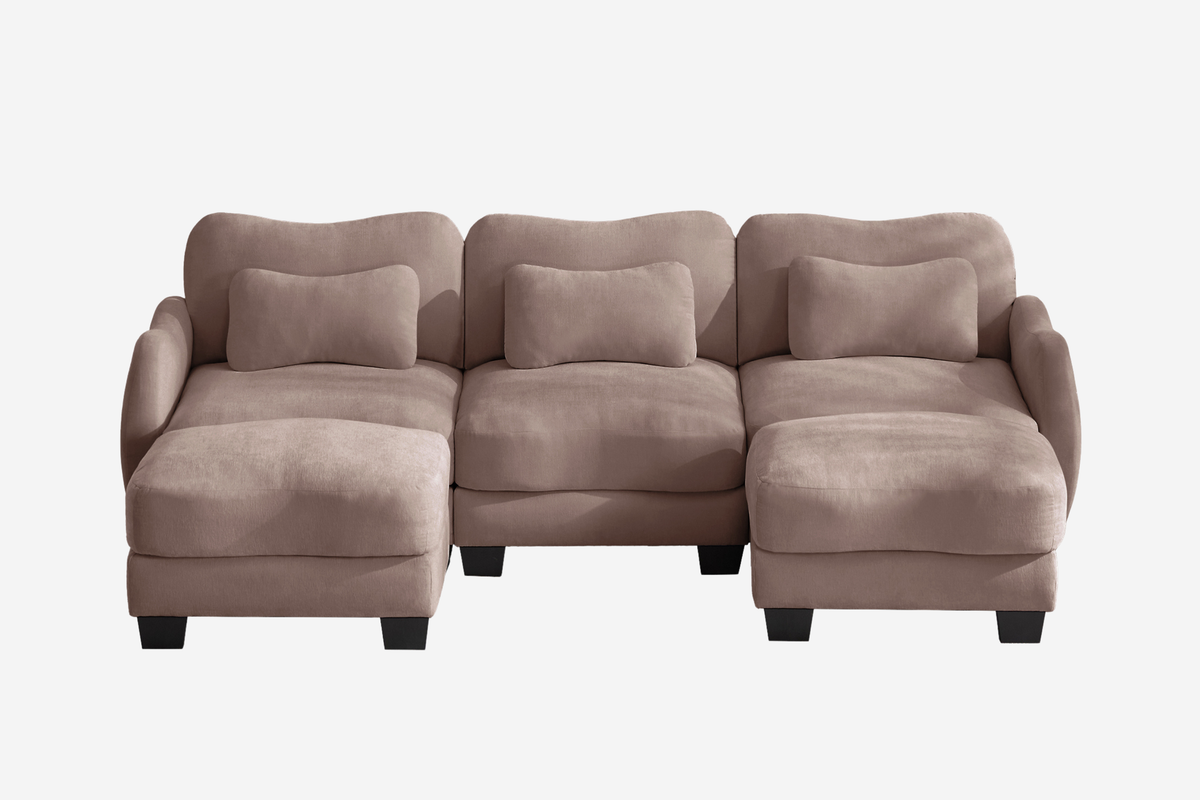 WAVE 101" 3-Seater Sofa With 2 Ottomans