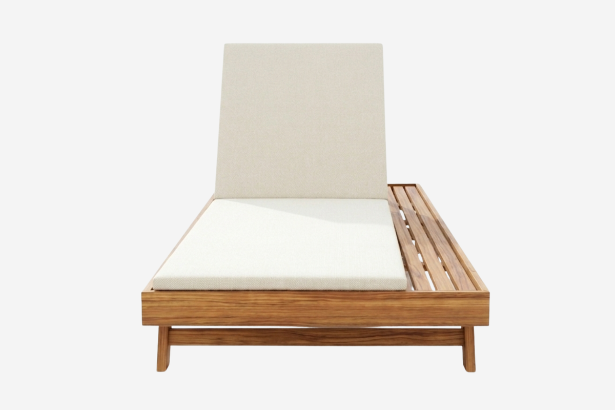 ORVA Lounge Chaise Side Table Set 2 Inch Thick Pad