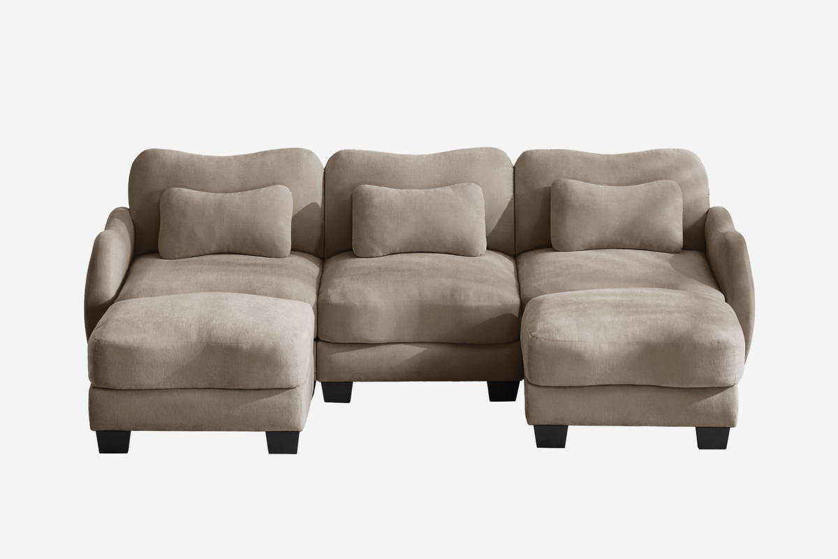 WAVE 101" 3-Seater Sofa With 2 Ottomans