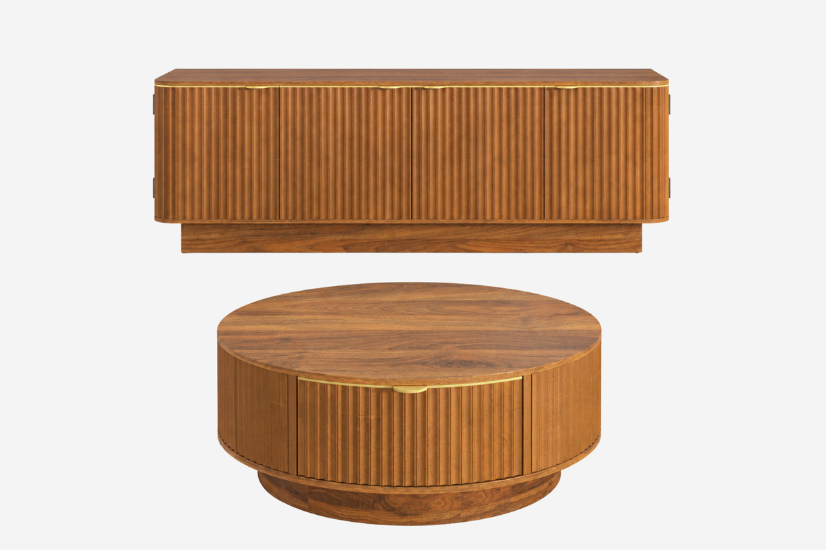 RAXELON Coffee Table & TV Stand Set