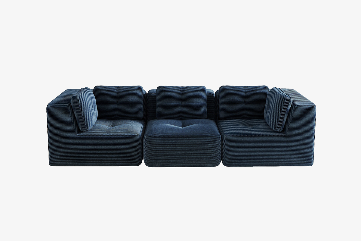 CORDELIA 116" 3-Seater High Armrest Sofa