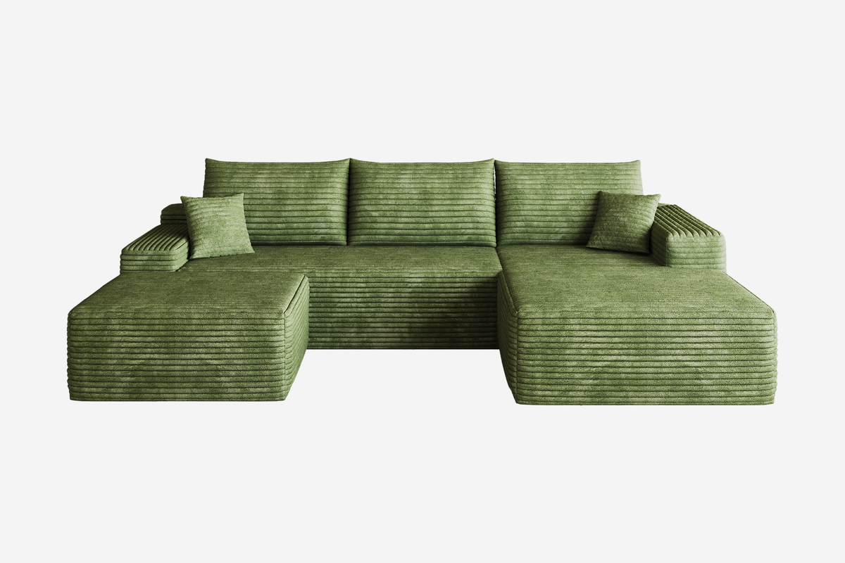 ORVITEX 107" Right Chaise Sofa with 1 Ottoman
