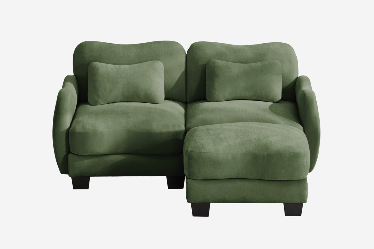 WAVE 81" Loveseat Sofa With 1 Ottoman
