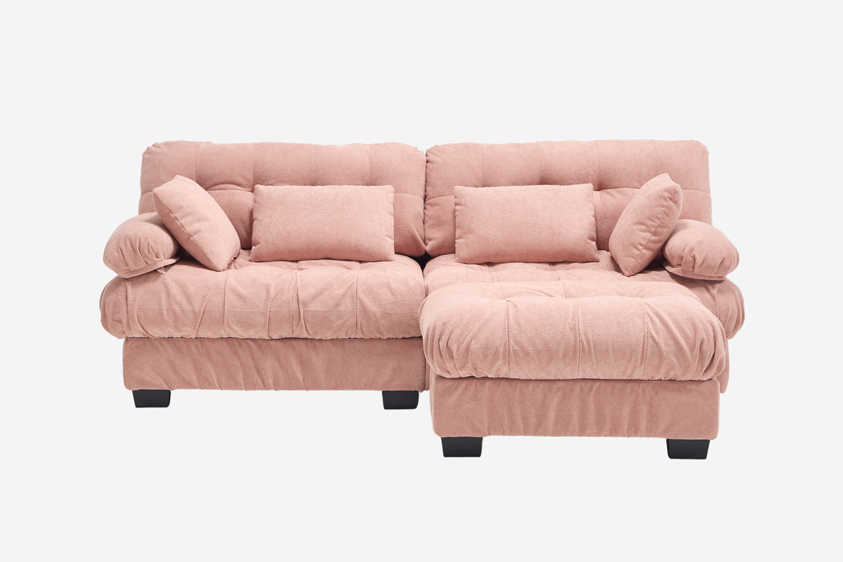 FELZARO 88" Loveseat Sofa with 1 Ottoman