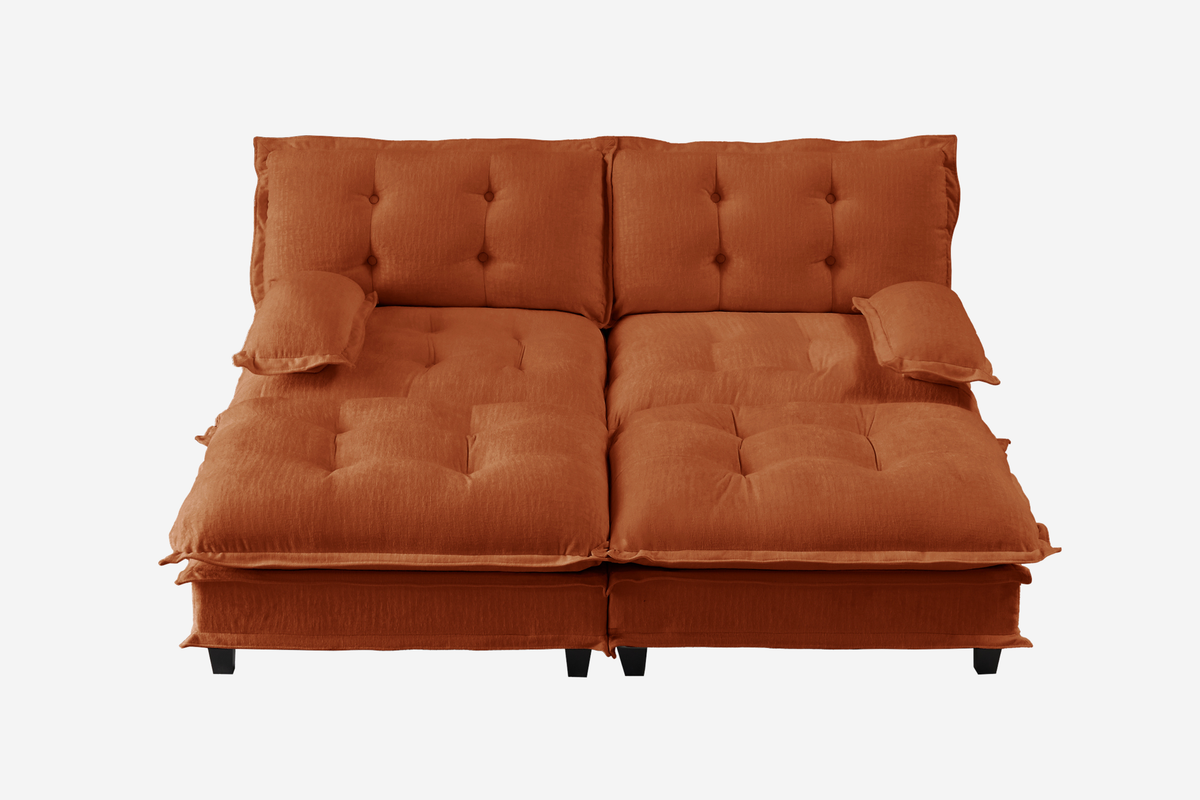 MARLOX 77" Loveseat with 2 Ottomans