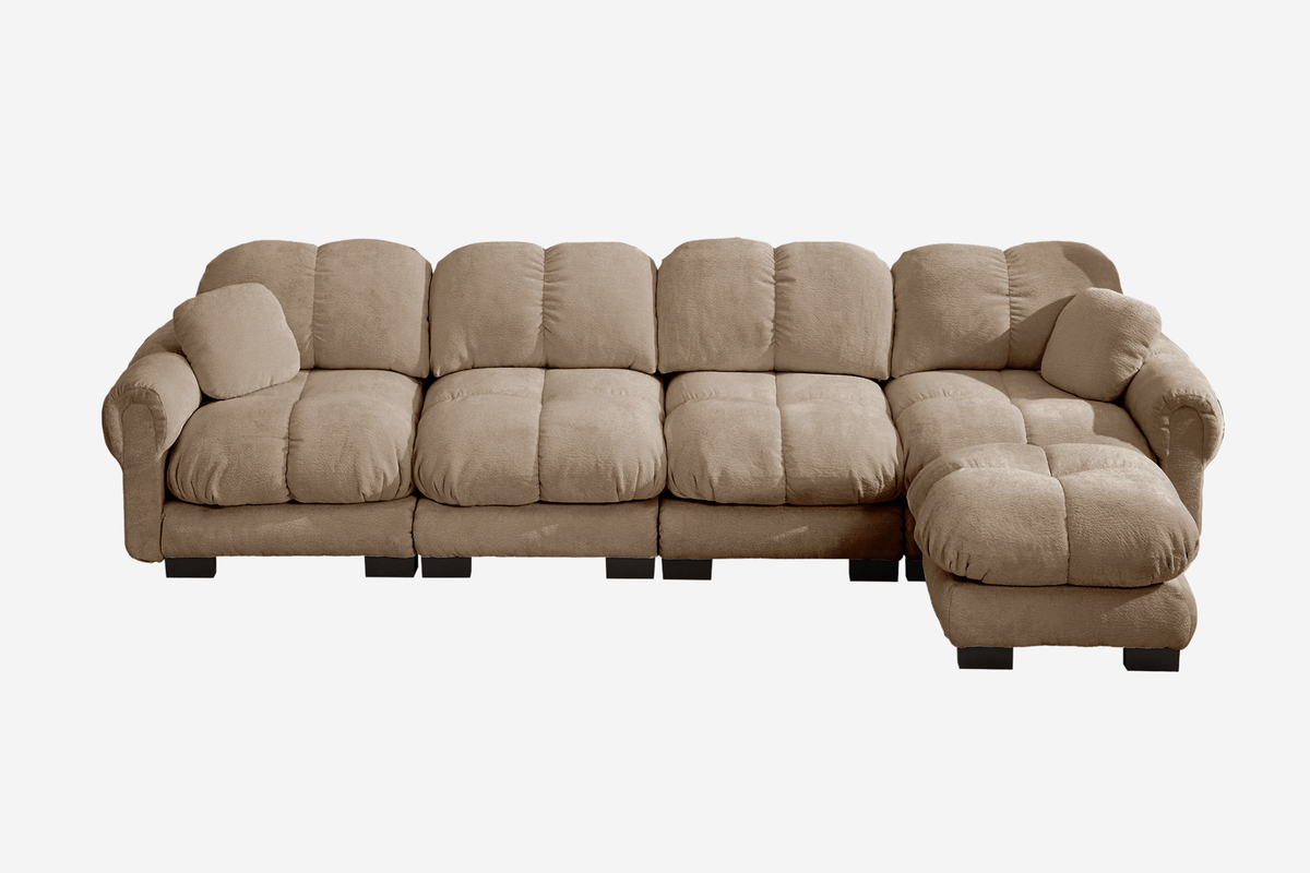 PRINCE 131" 4-Seater Sofa With 1 Ottoman