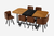 YORZEN 9 Pieces Dining Set