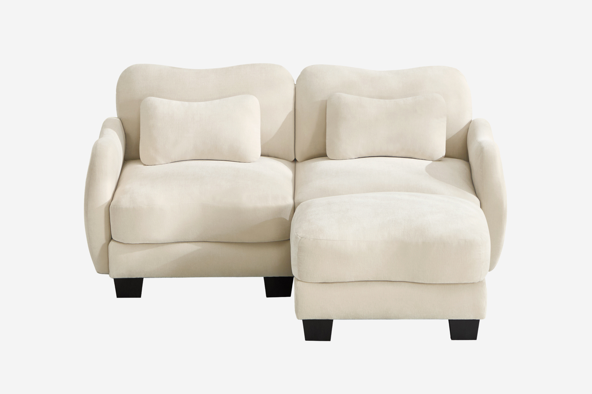 WAVE 81" Loveseat Sofa With 1 Ottoman