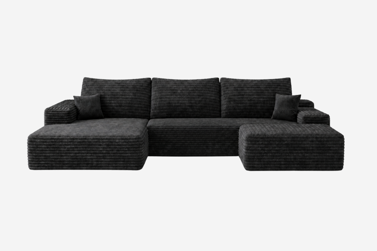 ZORNIQ 107" Left Chaise Sofa with 1 Ottoman