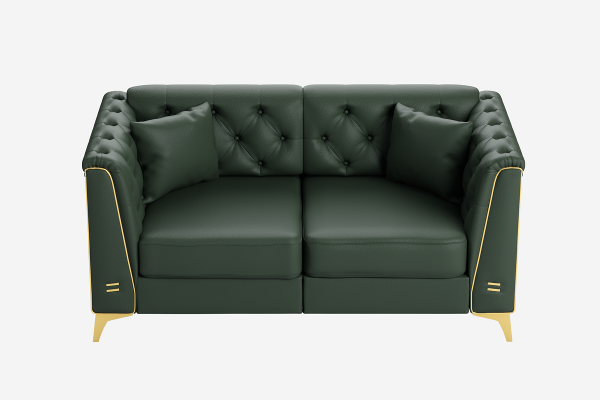 FALVINO Chesterfield 61" Loveseat Sofa