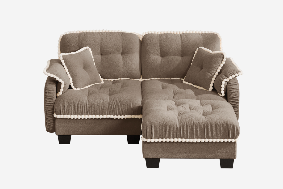 SANDRA 70" Loveseat With 1 Ottoman