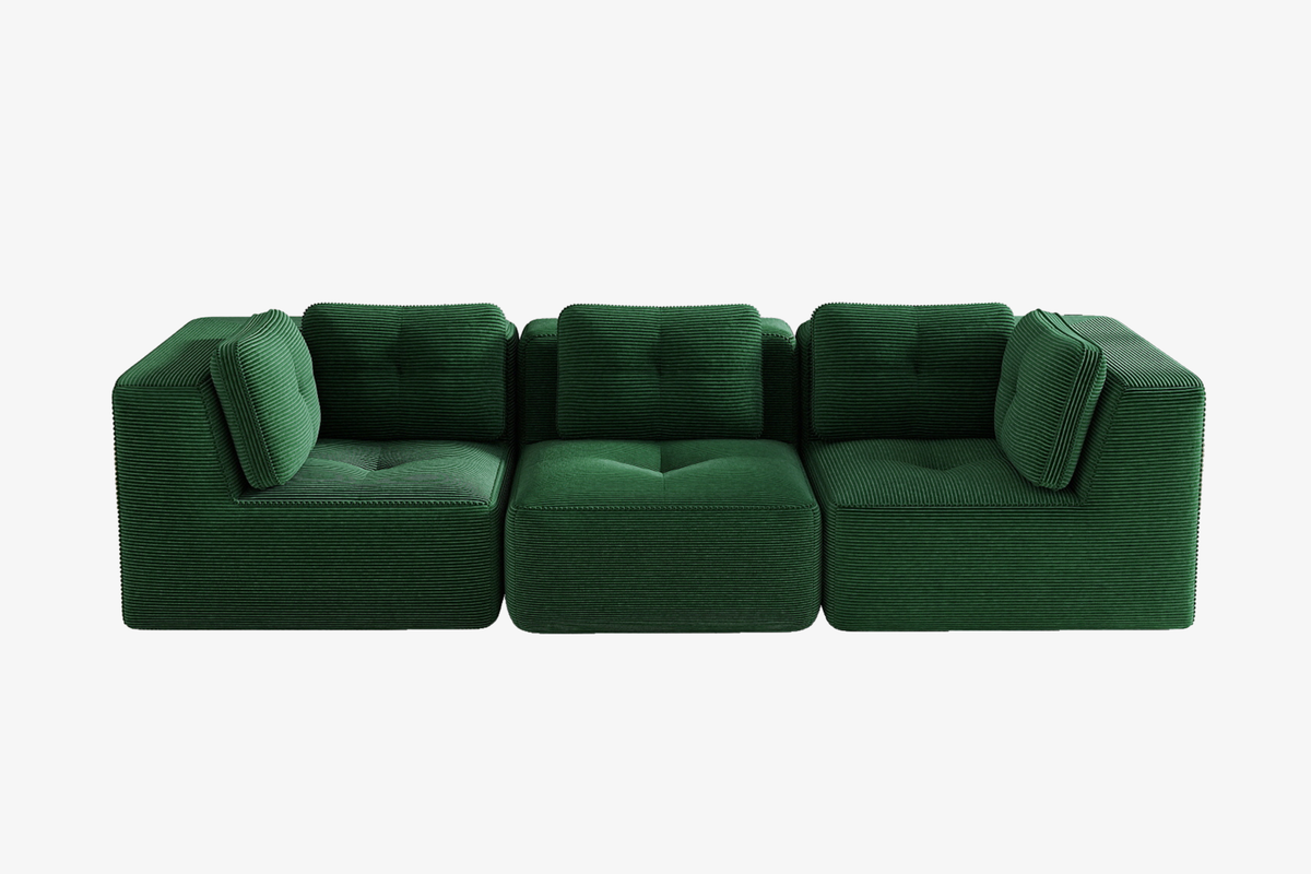 CORDELIA 116" 3-Seater High Armrest Sofa