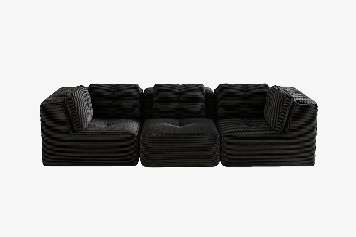 CORDELIA 116" 3-Seater High Armrest Sofa