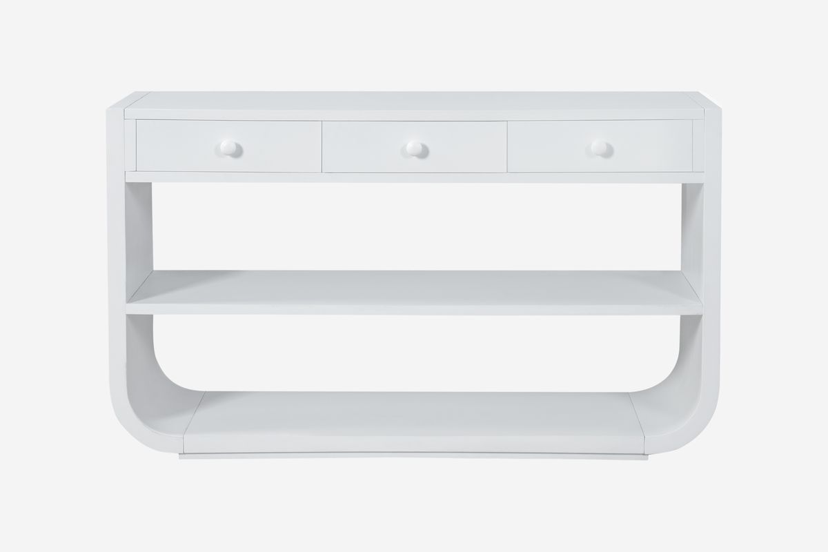 HYLOR Console Table With Shelf