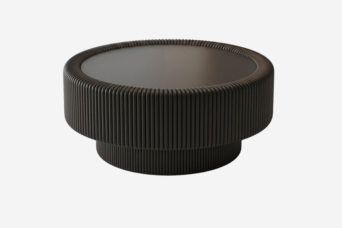 TYRLO 31" Round Fluted Coffee Table