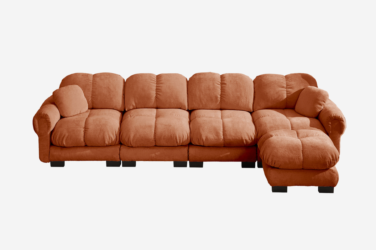 PRINCE 131" 4-Seater Sofa With 1 Ottoman