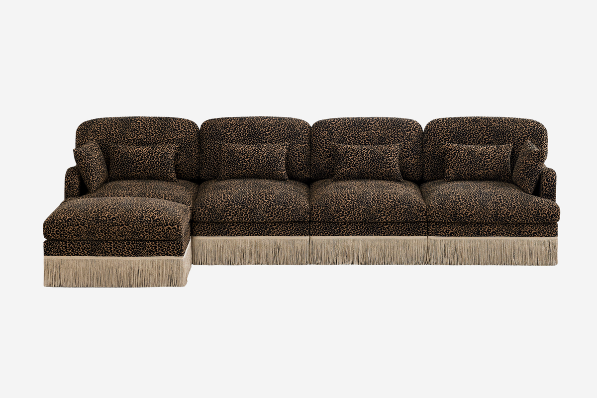 ORLAVO 131" 4-Seater Sofa With 1 Ottoman