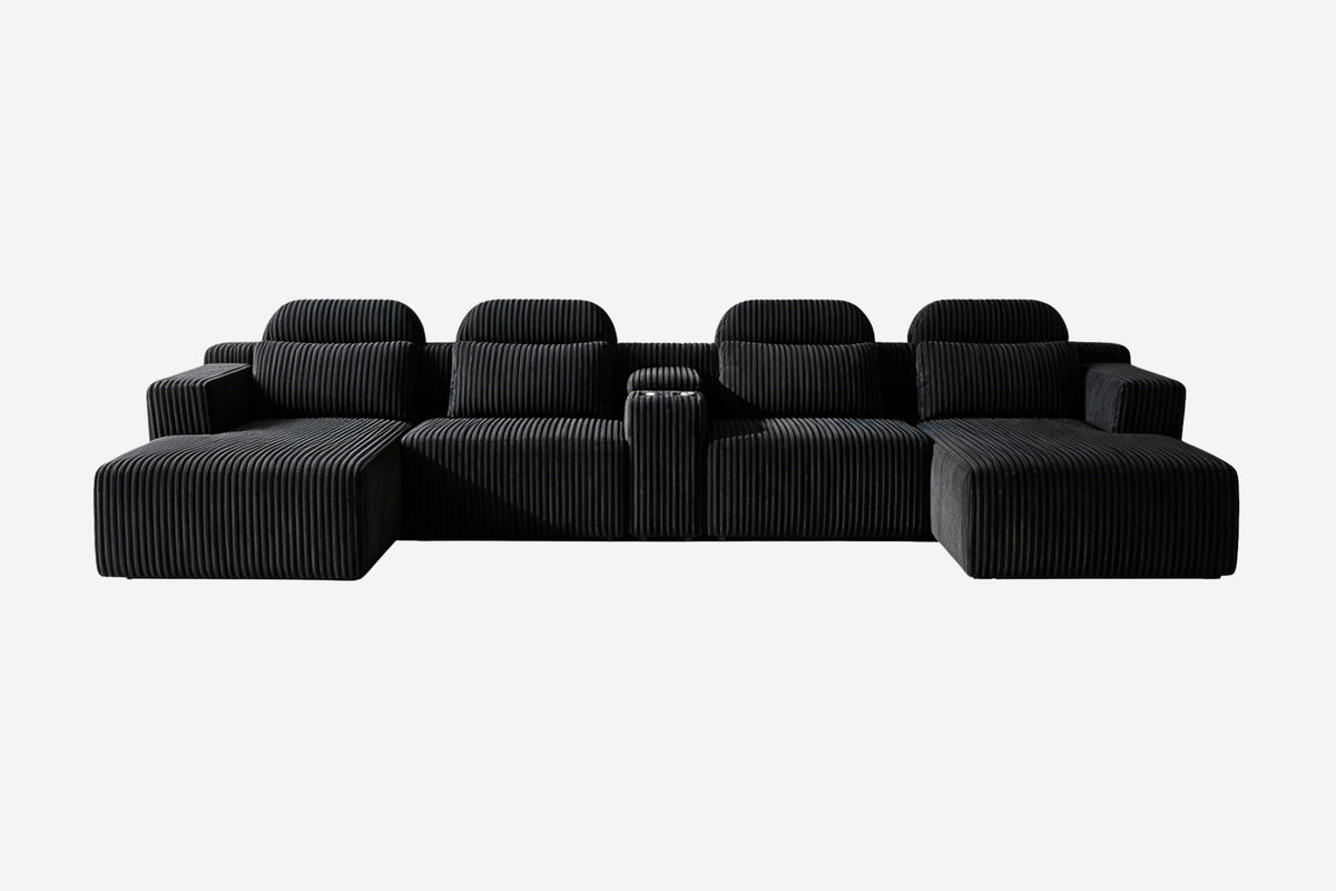 GAVENIX 145" 6-Seater Chaise Sofa