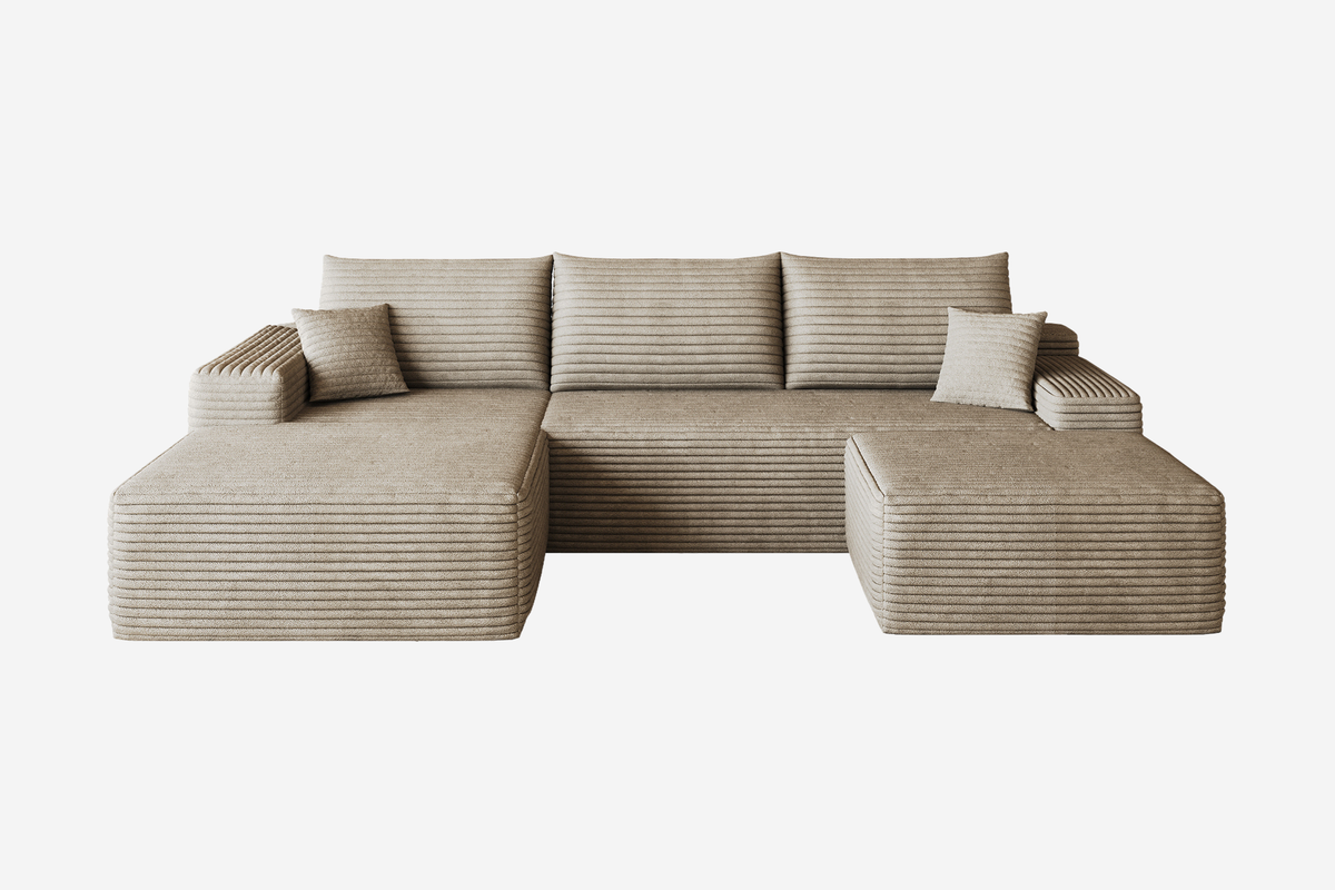ORVITEX 107" Left Chaise Sofa with 1 Ottoman
