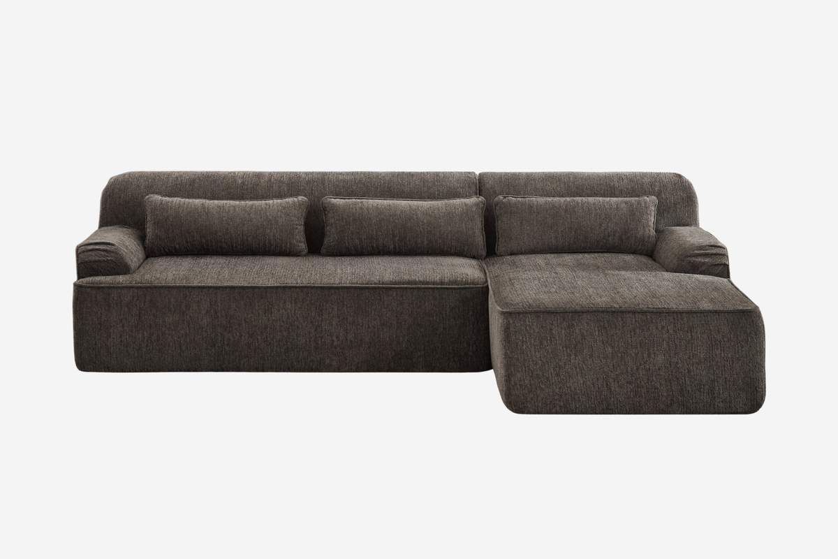 ZELAR 102" Chenille Right Chaise Sofa