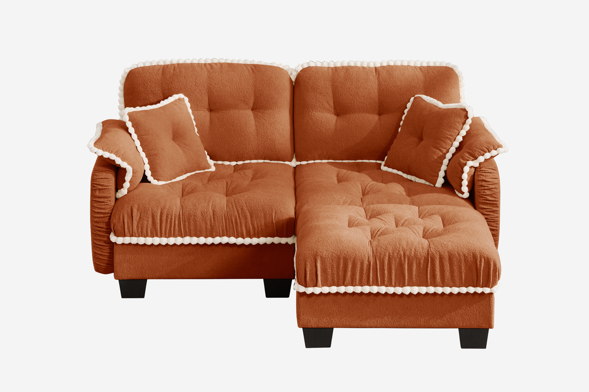 SANDRA 70" Loveseat With 1 Ottoman