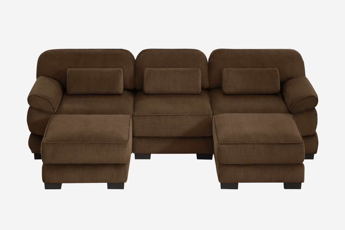 MASON 104" 3-Seater Sofa 2 with Ottomans