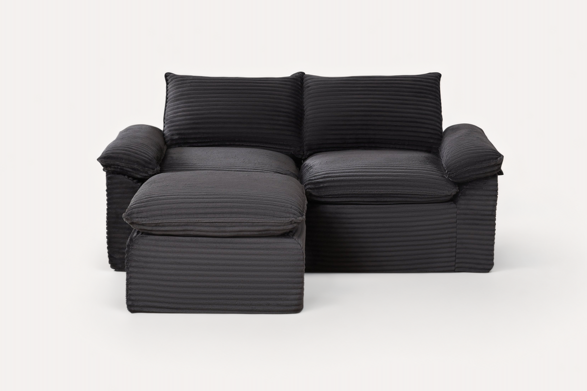 VELLO 80" Loveseat with 1 Ottoman