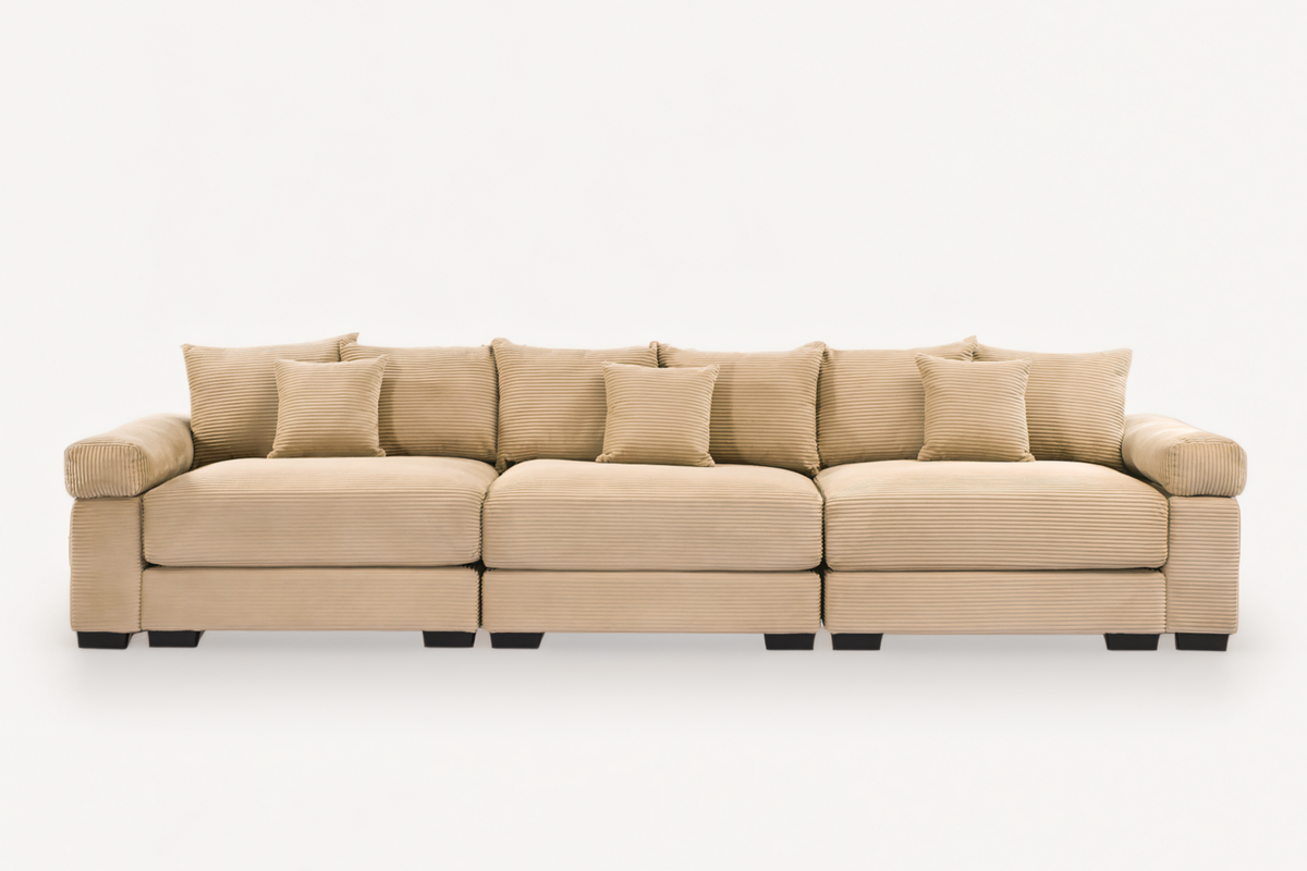 DESEO 130" 3-Seater Sofa