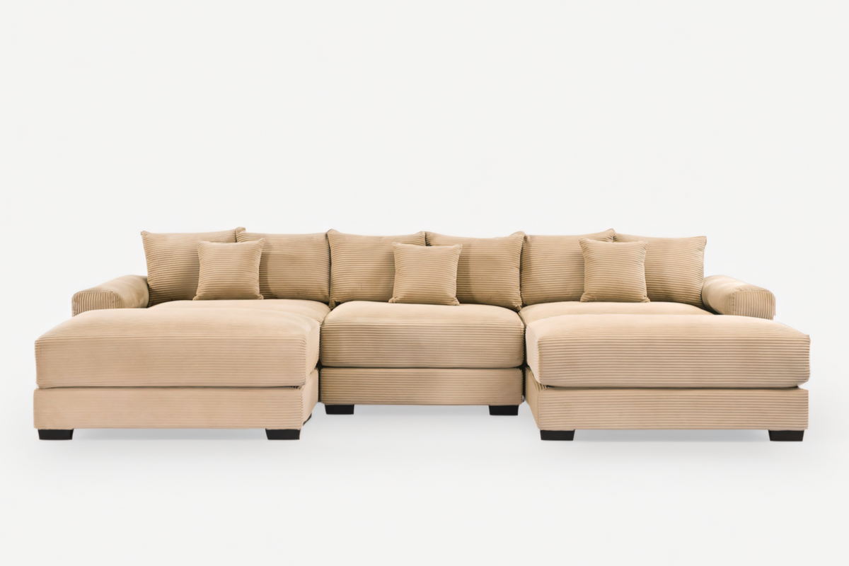 DESEO 130&quot; 3-Seater With 2 Ottoman
