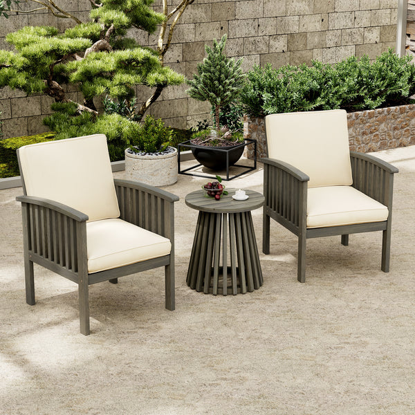 URVON Acacia Patio Set