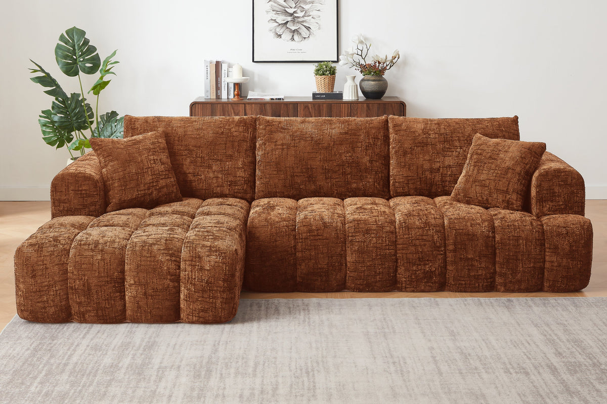 ELARA 108" Chenille Left Chaise Sofa