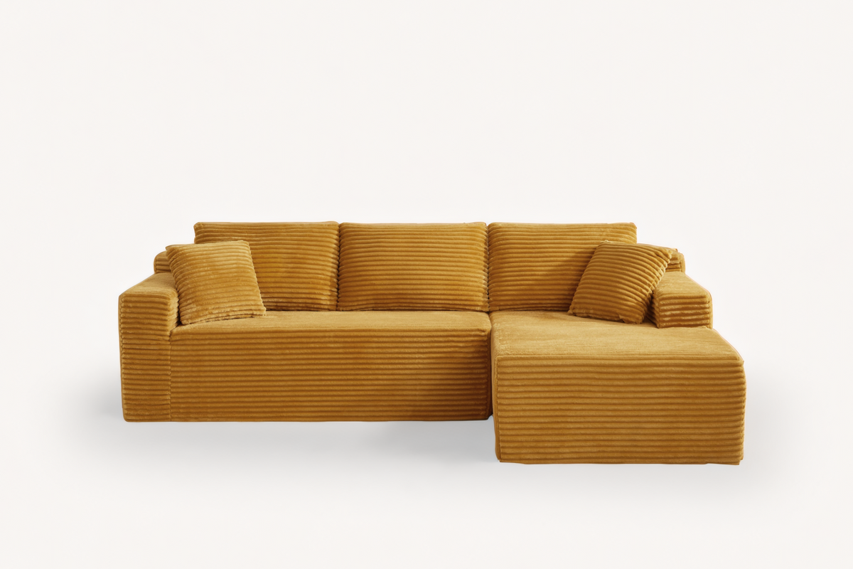 NOUVA 103" Corduroy Right Chaise Sofa