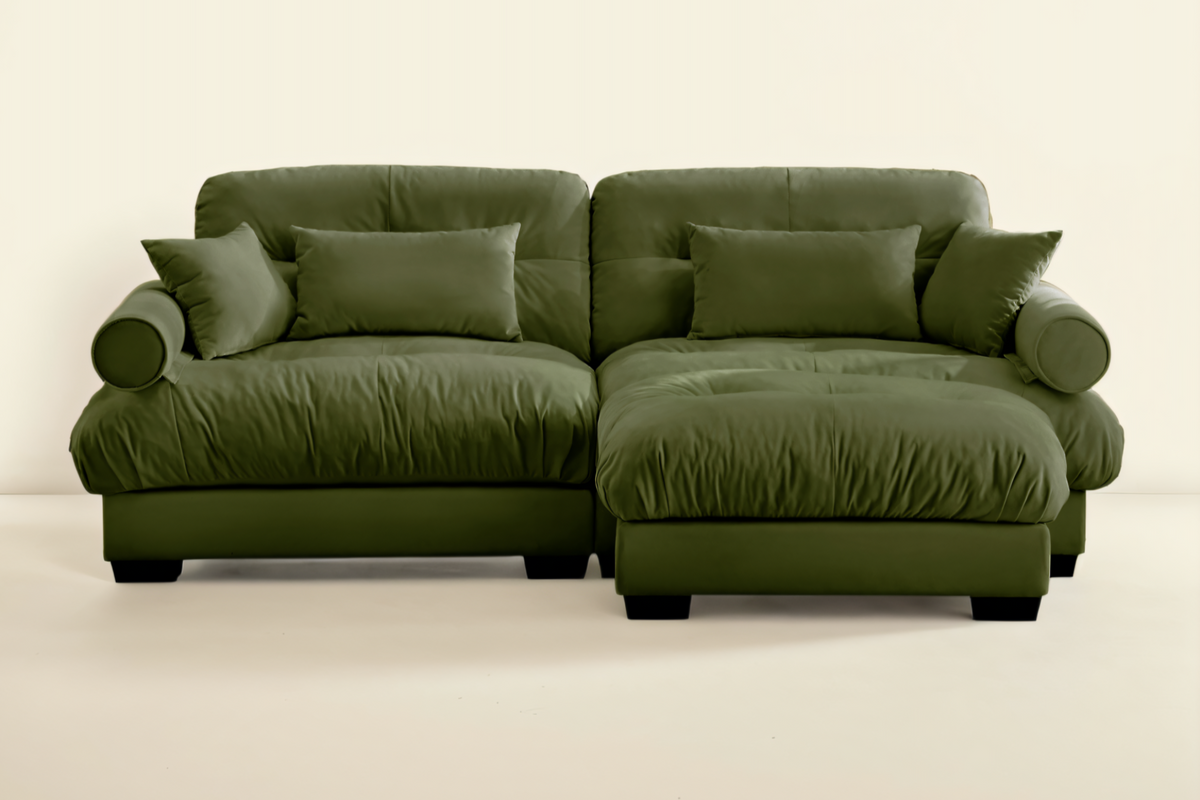 CLOUDIES 94&quot; Loveseat with 1 Ottoman