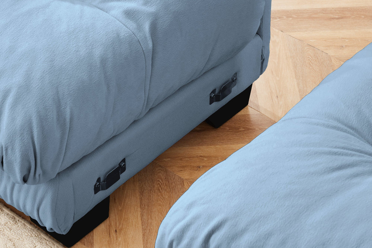 CLOUDIES 94&quot; Loveseat with 2 Ottomans