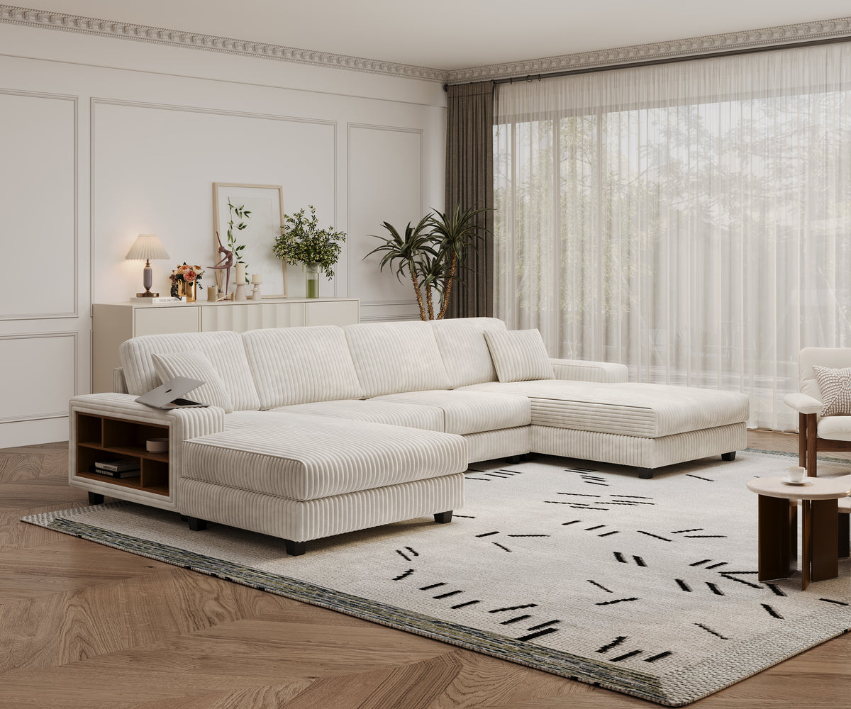 CUREN 139" Sleeper Sofa