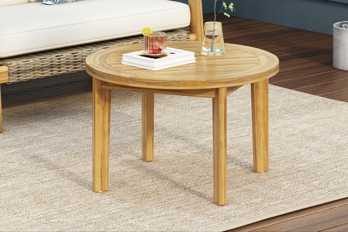 ORLON 27" Round Outdoor Coffee Table