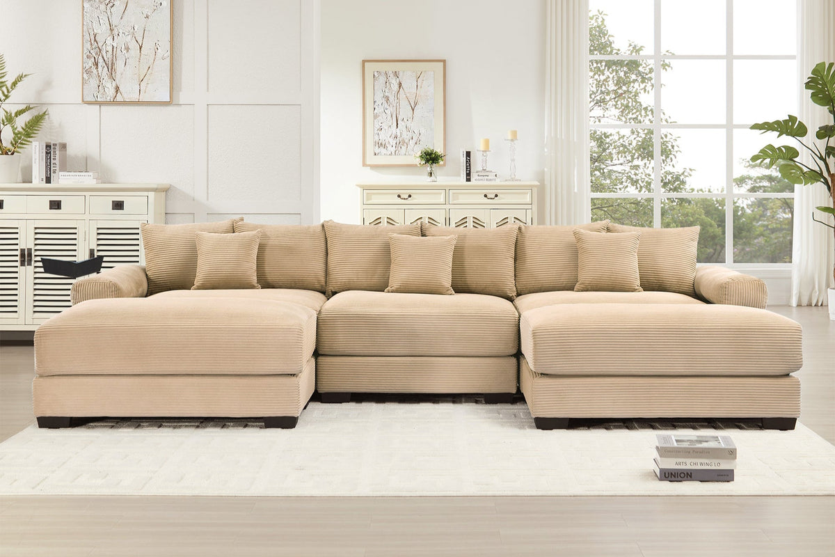 DESEO 130" 3-Seater with 2 Ottomans